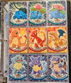 1999 Topps Pokemon Series 1 Blue Logo: Set of Pokemon #1-76 Non Holo - NM - Image 1