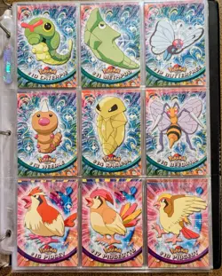 1999 Topps Pokemon Series 1 Blue Logo: Set of Pokemon #1-76 Non Holo - NM - Image 2