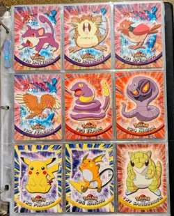 1999 Topps Pokemon Series 1 Blue Logo: Set of Pokemon #1-76 Non Holo - NM - Image 3