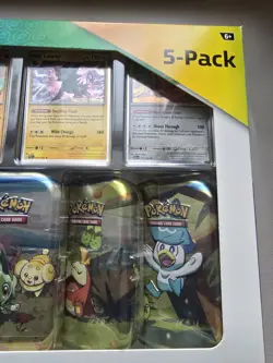 Pokemon TCG Scarlet & Violet Paldea Friends Mini Tin 5-Pack New Sealed! - Image 4