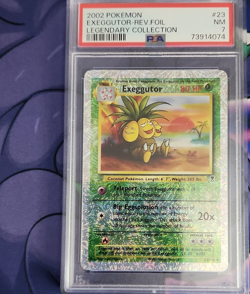Pokemon 2002 Legendary Collection Exeggutor 23/110 Reverse Holo PSA 7 English - Image 1