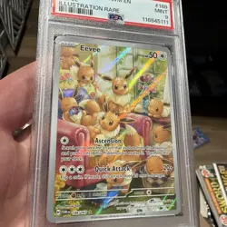 PSA 9 Eevee #188 Twilight Masquerade 2024 Pokemon MINT - Image 1