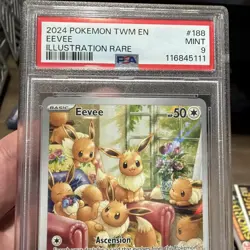 PSA 9 Eevee #188 Twilight Masquerade 2024 Pokemon MINT - Image 4