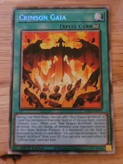 Yu-Gi-Oh TCG - Crimson Gaia (RA05-EN070) - Starlight Rare - Image 1