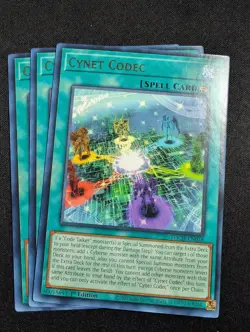 Yugioh - 3x Cynet Codec TOCH-EN058 1st Rare NM - Image 1