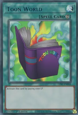 Yugioh Toon World LDS1-EN068 Ultra Rare BLUE 1st edition LP - Image 1