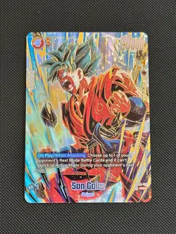 Son Goku SR* Gold Alt Art FB02-119 Dragon Ball Fusion World 1st Anniversary READ - Image 1