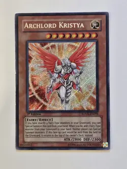 Yugioh Archlord Kristya SOVR-EN096 Secret Rare 1st Edition Light Play LP - Image 1