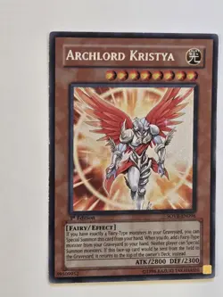Yugioh Archlord Kristya SOVR-EN096 Secret Rare 1st Edition Light Play LP - Image 2