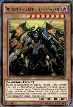 Twilight Ninja Getsuga, The Shogun - Rare BOSH-EN017 - NM - YuGiOh - Image 1