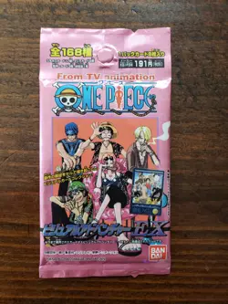 One Piece Carddass Visual Adventure EX 1 pack unopened Japanese 2002 - Image 1