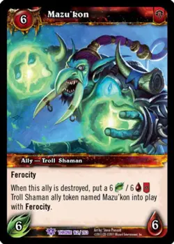 Heavy Play WoW TCG Mazu'kon Throne of the Tides World of Warcraft - Image 1