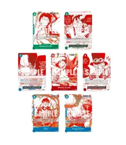 One Piece OP13 3rd Anniversary Treasure Pack Campaign Promo Set Of 7 NM English - Image 1