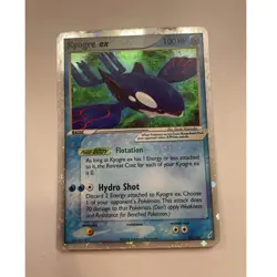 Pokemon Kyogre ex Ultra Rare Holo 95/100 EX Crystal Guardians 100 HP Card - Image 1