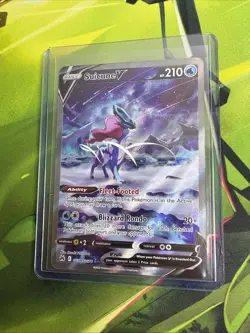 Pokemon TCG Suicune v Crown Zenith: Galarian Gallery Ultra Rare Card GG38/GG70 - Image 1
