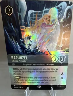 Disney Lorcana Foil Rapunzel-Ethereal Protector Card 222/204 The First Chapter - Image 1