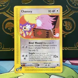 Chansey 072/165 Expedition Pokemon Card 2002 LP - Image 1