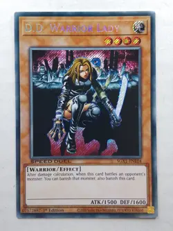 D.D. Warrior Lady SGX1-ENE04 Secret Rare 1st Ed Yugioh - Image 1