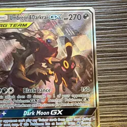 Pokemon Umbreon & Darkrai GX Tag Team SM241 Promo Holo Card - Image 3