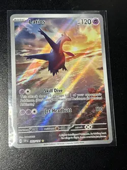 Pokemon TCG Surging Sparks Latios Illustration Rare Holo Card 203/191 - Image 1