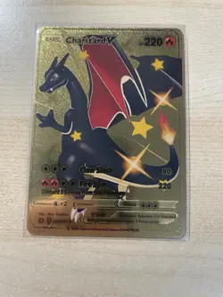 Fan Art - Charizard V Pokemon TCG Gold Foil Card 79/73 HP220 Pokemon - Image 1