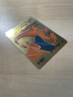 Fan Art - Charizard V Gold Foil Textured Collector Pokemon Card 079/073 HP220 - Image 4