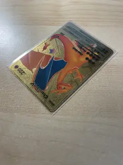 Fan Art - Charizard V Gold Foil Textured Collector Pokemon Card 079/073 HP220 - Image 5