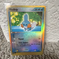 Pokemon Mudkip 8/109 EX Ruby & Sapphire Reverse Holo 50 HP English Card 2003 - Image 1