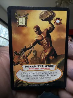 Donar the Wode - Promo - Hyborian Gates CCG card (1995 Cardz) Boris Vallejo TCG - Image 1