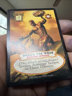 Donar the Wode - Promo - Hyborian Gates CCG card (1995 Cardz) Boris Vallejo TCG - Image 4