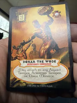 Donar the Wode - Promo - Hyborian Gates CCG card (1995 Cardz) Boris Vallejo TCG - Image 5