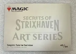 MTG Vampiric Tutor Art Card (Gold-Stamped Signature) Secrets of Strixhaven 45 NM - Image 3