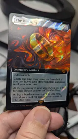 1x The One Ring Extended Art SURGE FOIL NM Universes Beyond MTG x1 - Image 2
