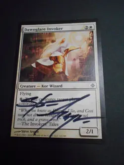 MTG Steve Argyle signed Rise of the Eldrazi Dawnglare Invoker - Image 1