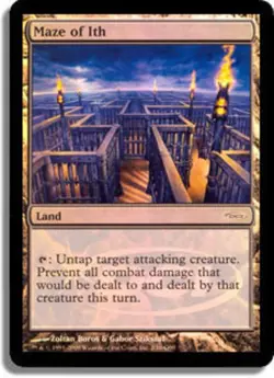 1x Maze of Ith - Foil Moderate Play MTG Magic - Kid Icarus - - Image 1