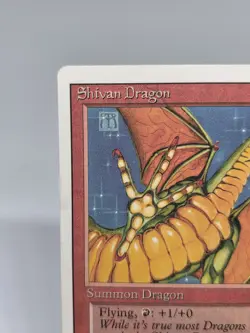Magic The Gathering Revised Edition Shivan Dragon Vintage MTG 1994 Rare - Image 2