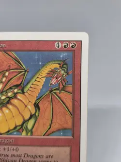 Magic The Gathering Revised Edition Shivan Dragon Vintage MTG 1994 Rare - Image 3