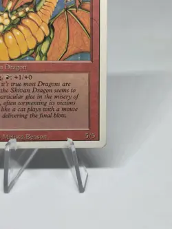Magic The Gathering Revised Edition Shivan Dragon Vintage MTG 1994 Rare - Image 5