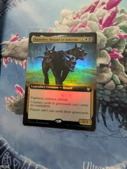 Kunoros, Hound of Athreos (Extended Foil) NM - Theros: Beyond Death - Mtg Magic - Image 1