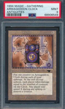 Antiquities Armageddon Clock PSA 9 Graded Magic MTG (6459) - Image 1