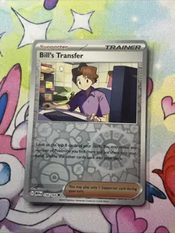Bill's Transfer Reverse Holo NM 156/165 Scarlet & Violet 151 Pokemon Card - Image 1