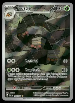 Pokemon Cards Crustle 183/182 Paradox Rift Illustration Rare NM - Image 1