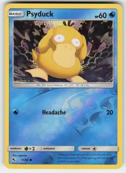 Psyduck 11/68 Common Hidden Fates Pokemon Reverse Holo Lightly Played - Image 1