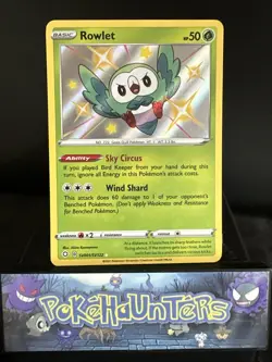 Pokemon Card ROWLET SV001/SV122 Shining Fates Baby Shiny Vault Near Mint - Image 1