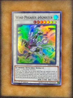 Yugioh Wind Pegasus @Ignister IGAS-EN042 Super Rare 1st Ed NM - Image 1