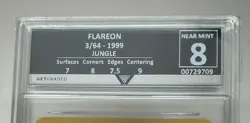 Flareon 3/64 Jungle 1999 Fossil Set Get Graded 8 NEAR MINT Stunning Rare Card - Image 4