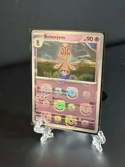 Pokemon Card TCG: Beheeyem (Master Ball Pattern) 041/086 SV: Black Bolt Holo NM - Image 1