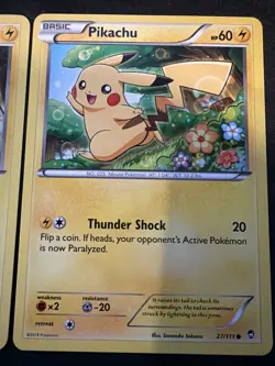 Pokemon- PIKACHU CARD LOT: 48/162 & 27/111 Excellent Condition Over 10 YEARS OLD - Image 4