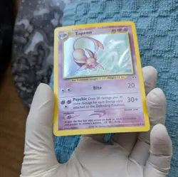 Pokemon Espeon Neo Discovery TCG 1/75 Holo Unlimited Rare Card LP Condition - Image 2