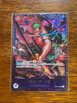 Roronoa Zoro ST21-015 SR FLAGSHIP PROMO ONE PIECE CARD GAME Japanese Near Mint - Image 3